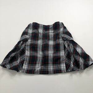 Lands End 12 (Fit 22 In) Tartan Plaid School Uniform Skirt Skort 3.5" Shorts Red
